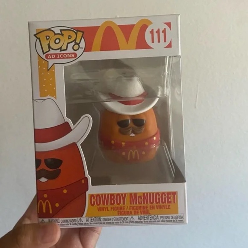 Funko Pop Ad Icons Cowboy McNugget with White Hat and Orange Body